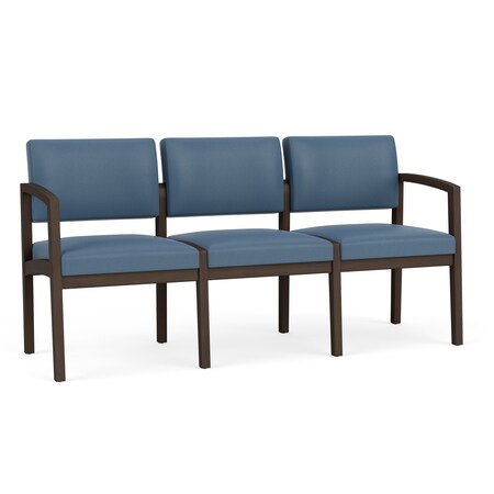 Lesro 3 Seat Tandem Seating W/ No Center Arms, 65 in W 26 in L 31.5 in H, Lenox Series LW3101
